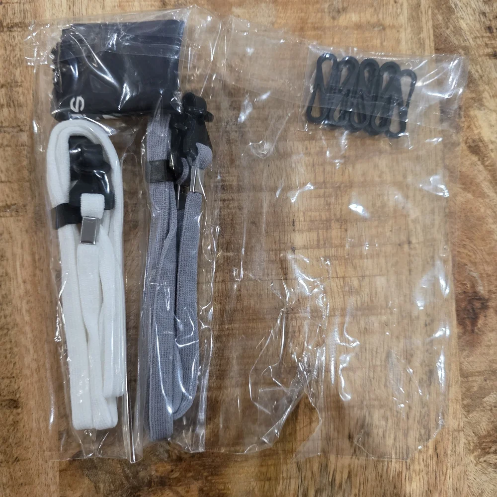 White and Gray Sunglasses Strap Holders
